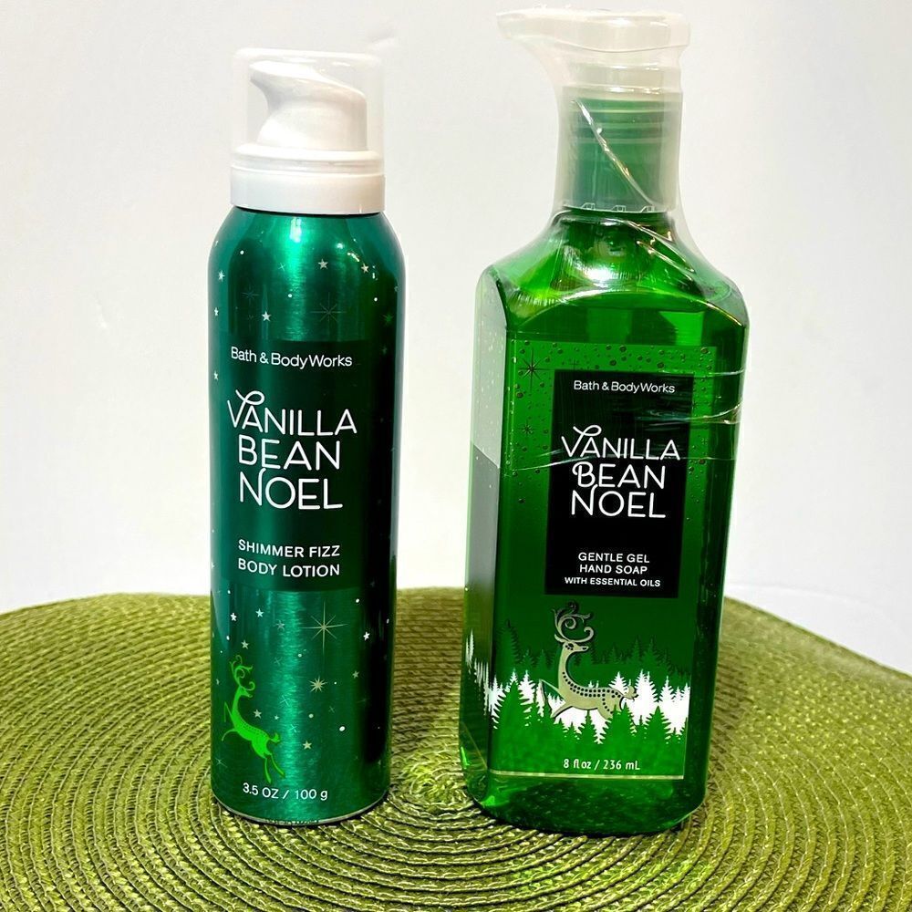 Bath & Body Works Vanilla Bean Noel set of 2 NWT